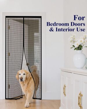 Polyester magnetic screen doors